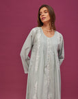 Noor Light Sage Cotton Nightdress