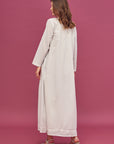 Noor Powder Blue Full Sleeve Cotton Nightdress