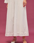 Noor Powder Blue Full Sleeve Cotton Nightdress