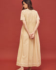 Noor Cream Short Sleeve Cotton Nightdress