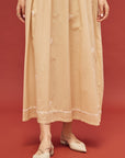 Noor Cream Short Sleeve Cotton Nightdress