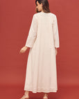 Noor Blush Pink Full Sleeve Cotton Nightdress