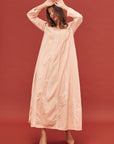 Noor Peach Cotton Nightdress