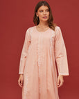 Noor Peach Cotton Nightdress