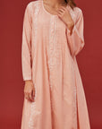 Noor Peach Cotton Nightdress