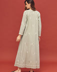 Noor Light Sage Full Sleeve Cotton Nightdress