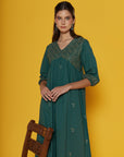 Cordilia Forest Green Kaftan