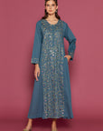 Tamora Peacock Cotton Kaftan
