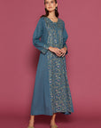 Tamora Peacock Cotton Kaftan