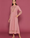 Perdita Rose Blush Cotton Kaftan
