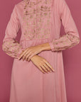 Perdita Rose Blush Cotton Kaftan