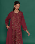Tamora Amethyst Cotton Kaftan