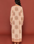 Dilneshin Peach Cotton Kaftan