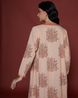 Dilneshin Peach Cotton Kaftan