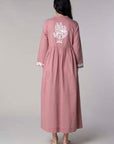 Cotton Kaftan Ash Rose Parrot