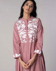 Cotton Kaftan Ash Rose Parrot