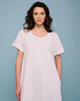 Nyssa White Cotton Nightdress