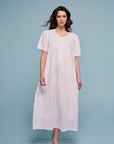 Nerissa White Cotton Nightdress