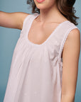 Elara White Cotton Nightdress