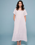 Nyssa White Cotton Nightdress