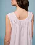 Elara White Cotton Nightdress