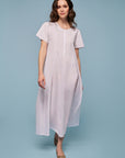 Galene White Cotton Nightdress