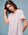 Galene White Cotton Nightdress