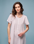 Galene White Cotton Nightdress