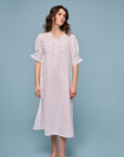 Eirene White Cotton Nightdress