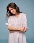 Eirene White Cotton Nightdress
