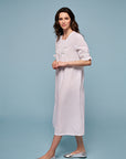 Eirene White Cotton Nightdress