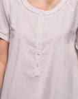 Nyssa White Cotton Nightdress