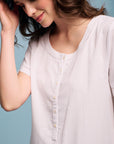 Nyssa White Cotton Nightdress