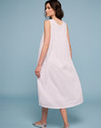 Theia White Cotton Nightdress