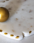 Marble Tray with Gold Domes