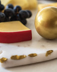 Marble Tray with Gold Domes