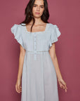 Alivia Blue Cotton Nightdress