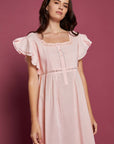 Alivia Pink Cotton Nightdress