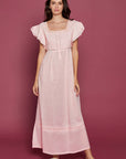 Alivia Pink Cotton Nightdress