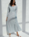 Camellia Blue Cotton Nightdress