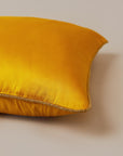 Fresia Yellow Silk Cushion Cover (50cm x 50cm)