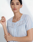 Dazi Blue Cotton Nightdress