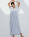 Dazi Blue Cotton Nightdress