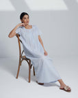 Dazi Blue Cotton Nightdress
