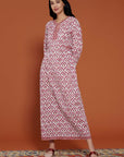 Ferdaus Jaal Printed Coton Kaftan