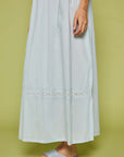 Fiore Blue Cotton Nightdress