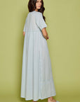 Fiore Blue Cotton Nightdress