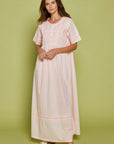 Fiore Pink Cotton Nightdress