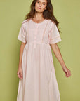 Fiore Pink Cotton Nightdress