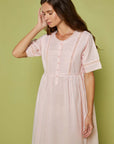 Fiore Pink Cotton Nightdress